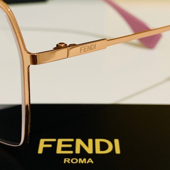 FENDI Glasses Style FF0329 Frame in Rose Gold - Picture 3 of 6